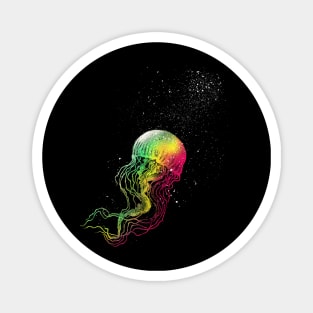 Rainbow jellyfish Magnet